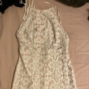 Angl - white mini dress